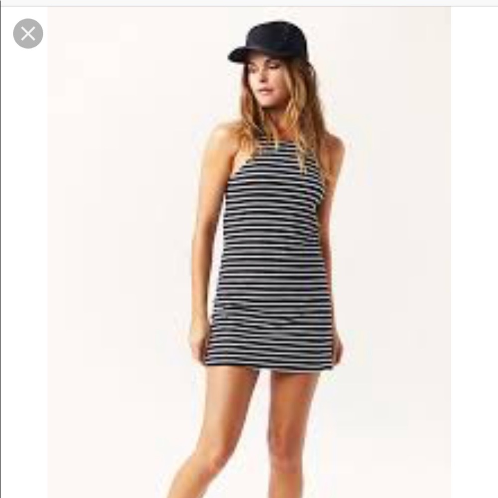 Blue Life striped tank dress